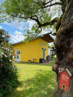 Tiny house with gallery and garden for 3 people